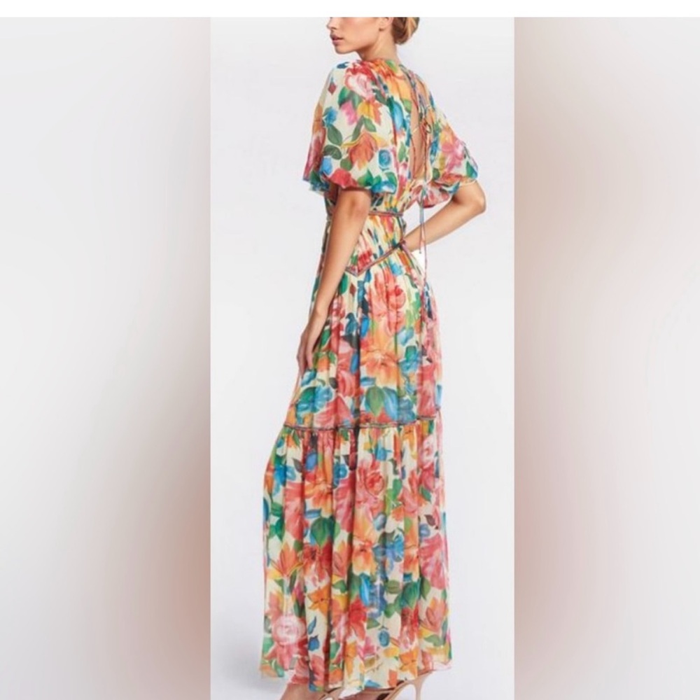 Floral Backless Maxi Dress